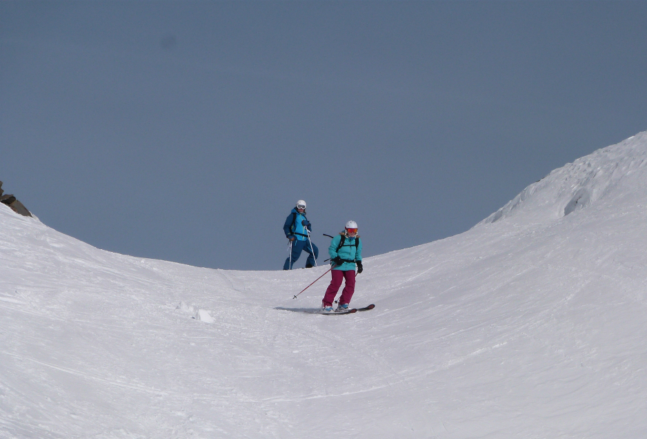 Skier in the Combe sans Nom, January 2016 Skier in the Combe sans Nom, January 2016