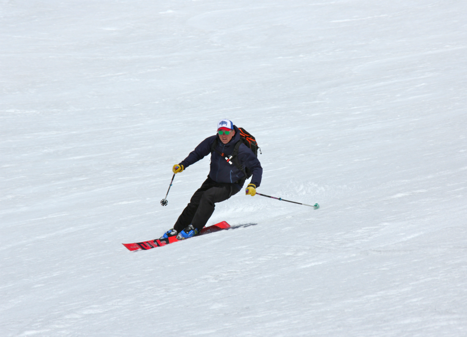 Off piste skiing in Orelle, Friday 14th April 2017 Off piste skiing in Orelle, Friday 14th April 2017