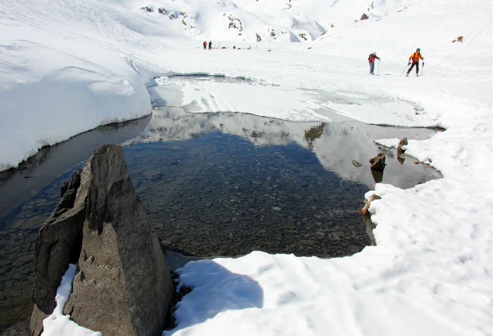 Reflections in the Lac du Lou, Val Thorens Reflections in the Lac du Lou, Val Thorens