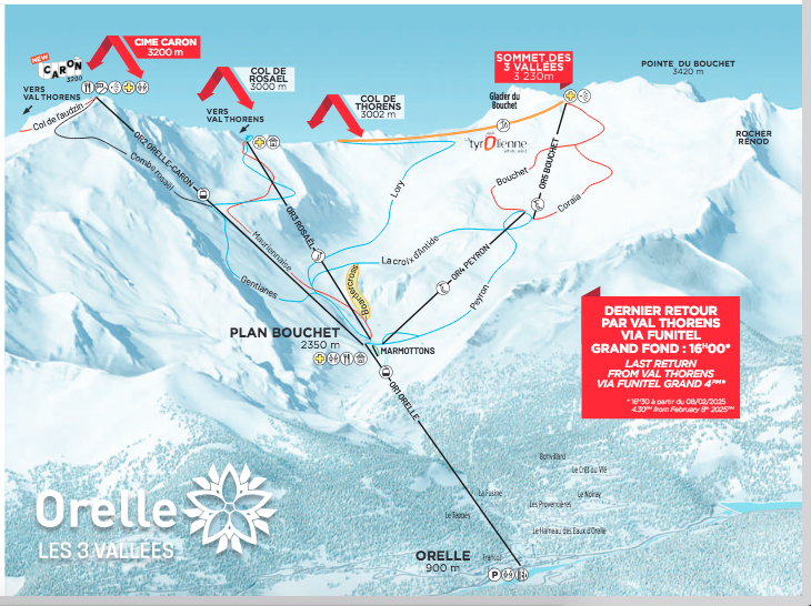 Orelle sector of the Val Thorens-Orelle ski area