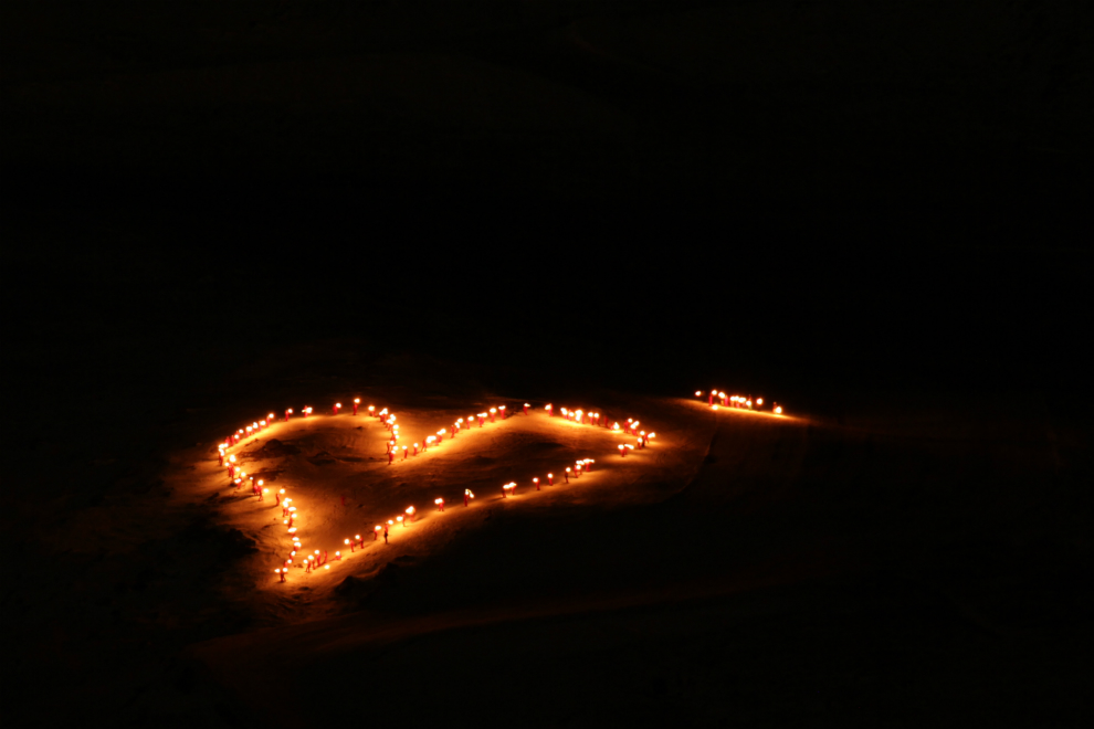New Year's Eve torchlit descent, Val Thorens New Year's Eve torchlit descent, Val Thorens