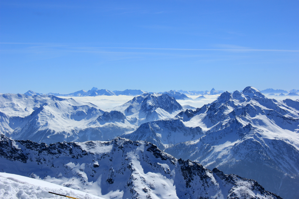 View of Monte Viso & Pic de Rochebrune View of Monte Viso & Pic de Rochebrune