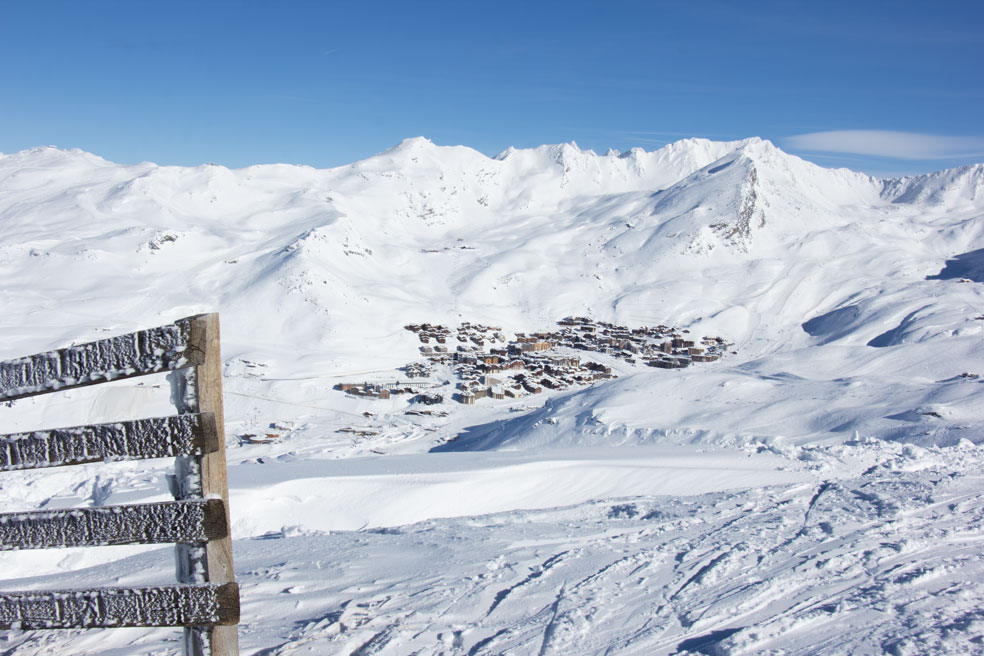 Val Thorens from Haute Combe, 23rd January 2018 Val Thorens from Haute Combe, 23rd January 2018